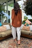 Oscar Drape Trapeze Tank Hazelnut